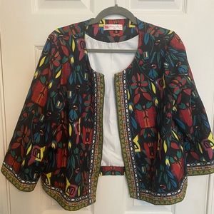 Abstract floral jacket